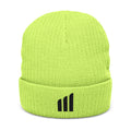 Musikfabrik Emblem Knit Beanie — Embroidered Minimal Logo Winter Hat